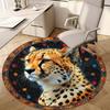 Animal Circular Rug - Office Decorative Carpet For Living Room Bedroom Door Mat Floor Rug Computer Chair Area Rug