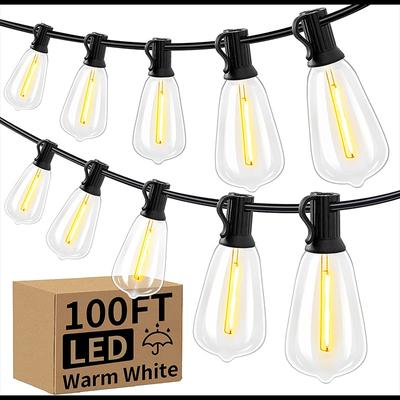 Venkovní zahradní světelný řetěz ST38 Vánoční vysokonapěťový světelný řetěz 120V PET s vysokým rozlišením