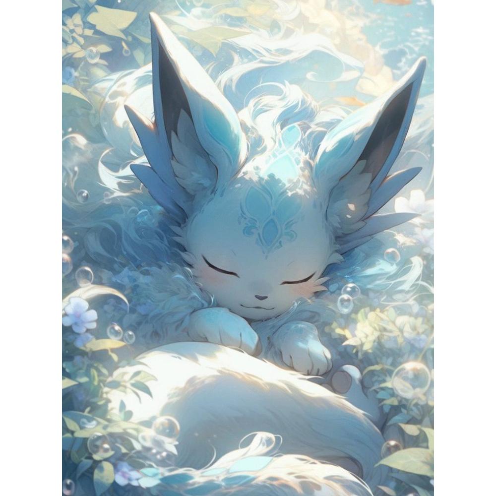 Japanisches Anime Diamant Malset Magischer ElfEevee Gestickter Diamant DIY Mosaik Heimdekoration Kindergeschenk