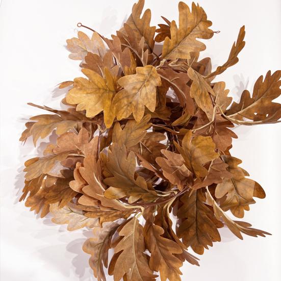 8FT Halloween Sztuczny Girlanda z Liści Chryzantemy Odporna na UV Jesień Boże Narodzenie Święto Dziękczynienia Dożynki Kominek Ganek Wewnątrz Na Zewnątrz