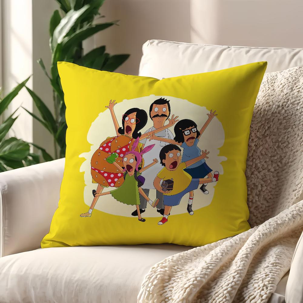 Cartoon B-Bobs Cute B-Burgers cool cushion cover Pillow Cover Home Sofa living Decoration Room  Office Car Nordic Simplicity