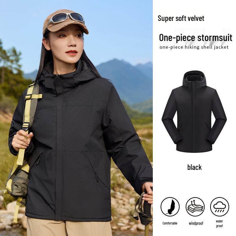 Men's Fleece-Lined Windbreaker: Custom Logo, Warm Work Jacket for Autumn/Winter