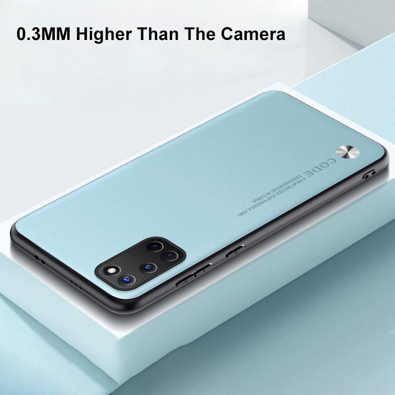 Luxury PU Leather Case For OPPO A52 A72 A92 Back Cover Matte Silicone Shockproof Full Protection Phone Case For OPPO A72 4G