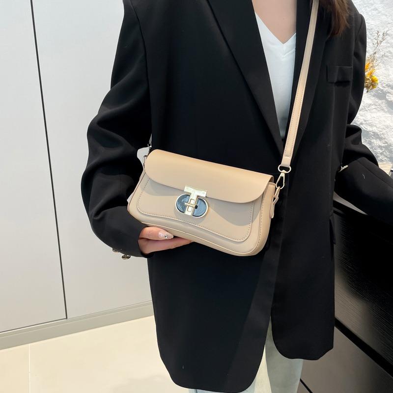 New fashionable commuter shoulder small square bag, high-end retro underarm bag, niche versatile messenger bag