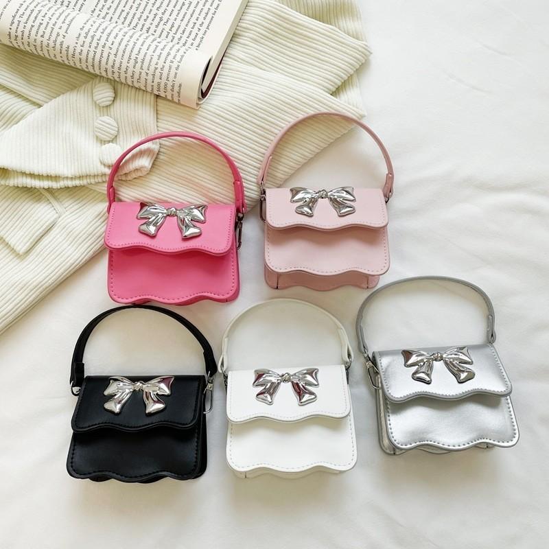 Stylish Chain Strap Children's Bag With Fashionable Bow Design For Boys And Girls