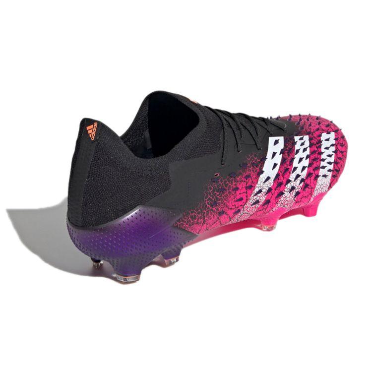 Adidas Predator Freak.1 Low FG Demonskin - Black Shock Pink Unisex Sneakers Core-Black Cloud-White FW7244