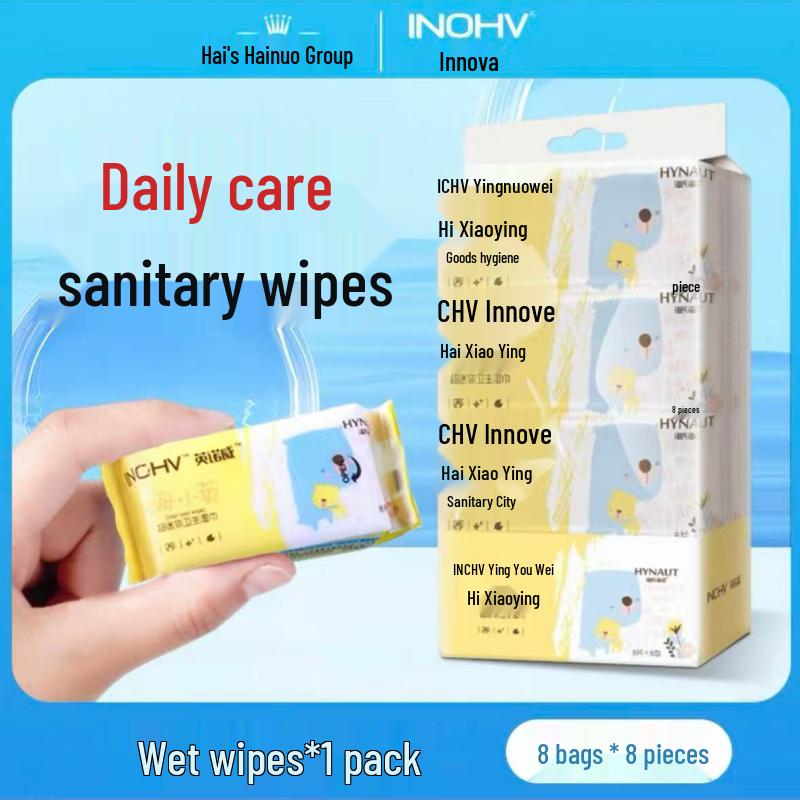 Innova Mini Portable Wet Wipes - 8 Sheets/Pack 1 pack, 8 sheets