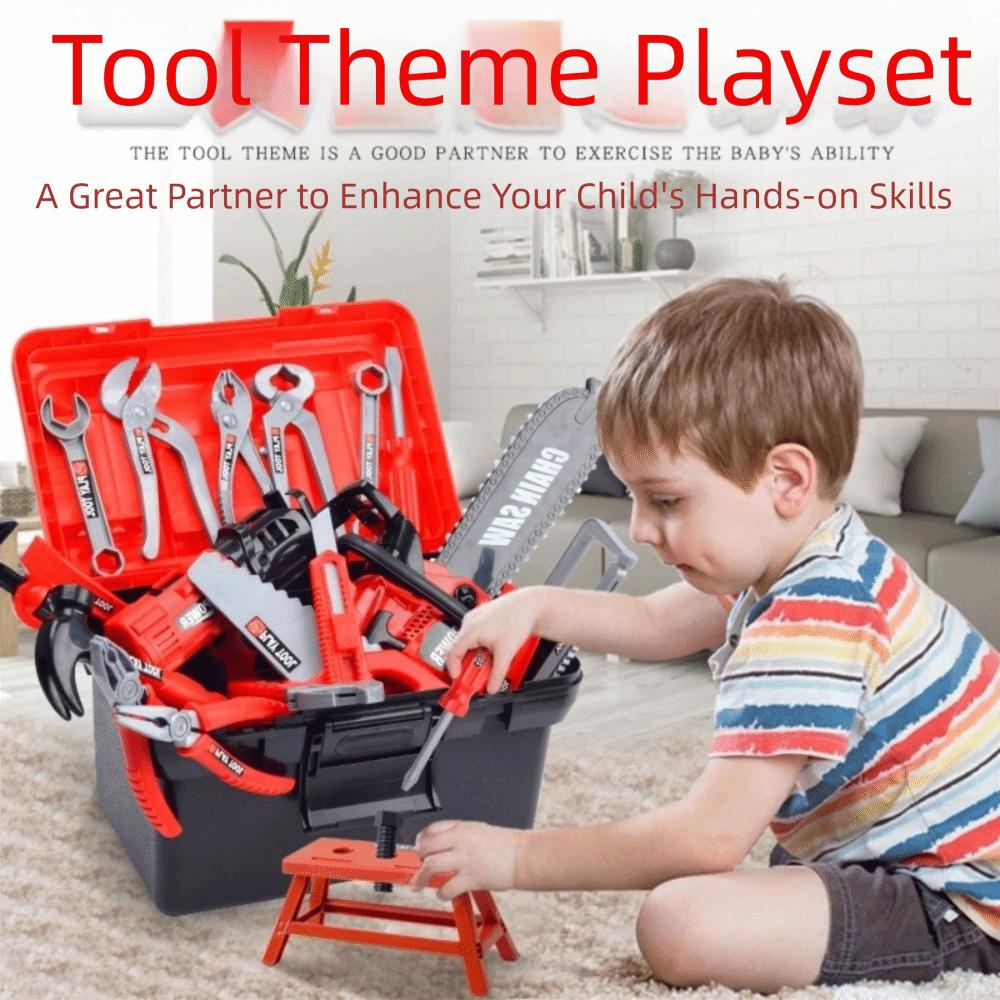 Simulation Engineering Kids Tool Set With Toy Drill Kids Repair Tool Set Kids Construction Play