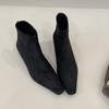 Fashion SUOJIALUN 2025 Winter Women Ankle Boots Fashion Round Toe Ladies Elegant Short Boots Thin Low Heel Outdoor Dress Chelsea Boot