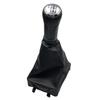 För VW Polo 9N 9N2 2002 2003 2004 2005 2006 2007 2008 2009 2010 Sedan 5/6 Växlad Växelspaksknopp Damask Läder Stövelskydd Fodral