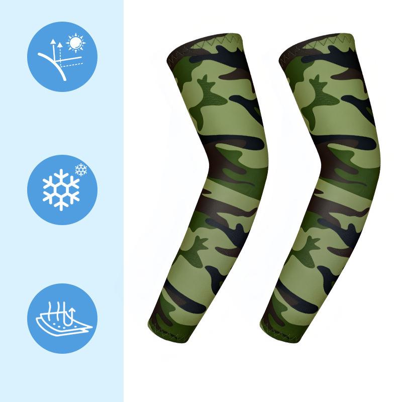 

Children Arm Sleeves Anti-sunburn Summer Boys Girls Arm Cover Thin Ice Silk Outdoor Teenager Sports Cycling Kids Elastic Sleeves S
