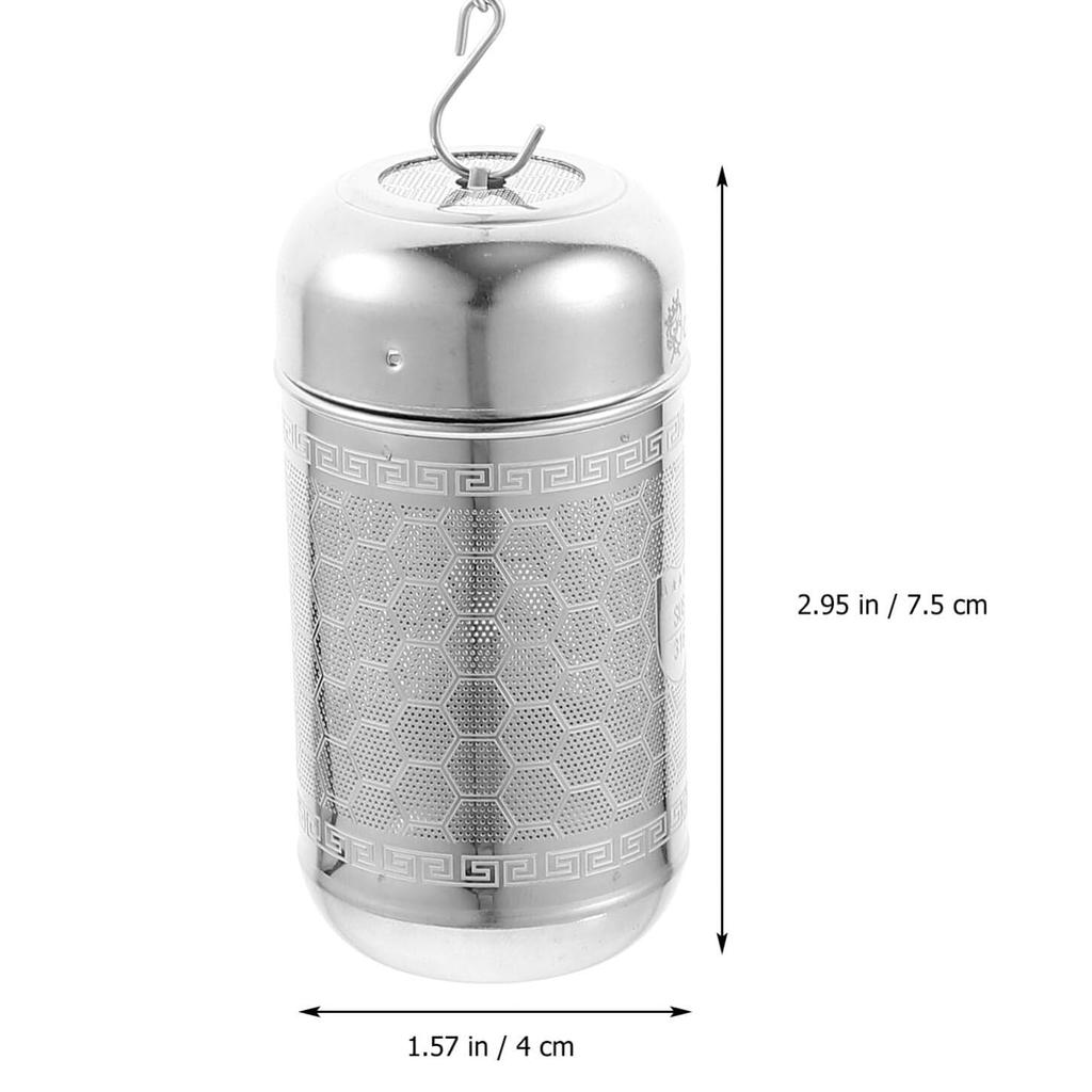 Set De 4 Infusores De Té De Acero Inoxidable 304 - Bolas Con Cadena Y Gancho, Tamaños Variados Para Hojas Sueltas