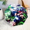 Dark Anime Ninja Character Automatic Folding Umbrella - 8-Rib Travel Umbrella with Auto Open/Close & Portable, Gift for Christmas, Birthdays