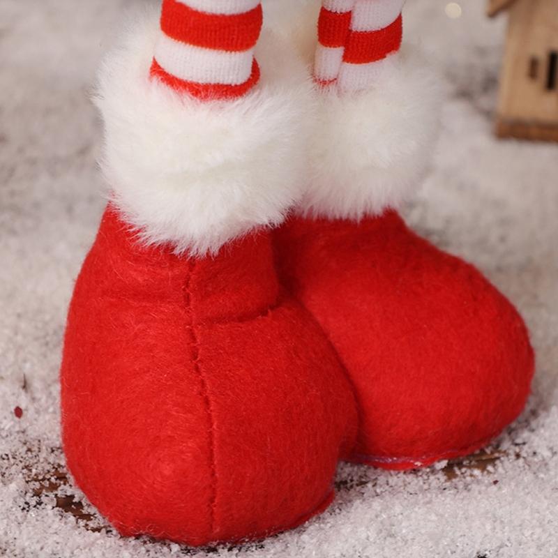 Elastic Holiday Decorations 3 Styles Expandable Santa Snowman Deer Christmas Parties Shelf Display