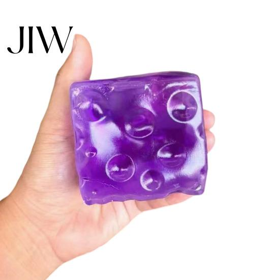 Cheese Shape Toy Shapeable Cube Squeeze Toy, Anxiety Relief Block Sensory Fidget Tool Fake Pinch Home Office Relaxation Stress
