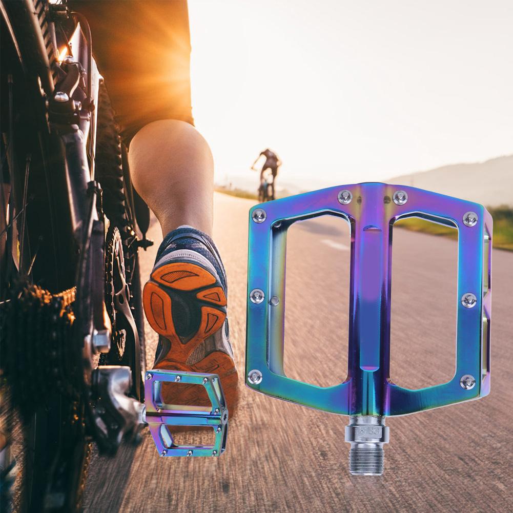 

1 Pair Colorful Aluminum Alloy MJ-058 Bicycle Pedals Road Mountain Bike Wide Pedals