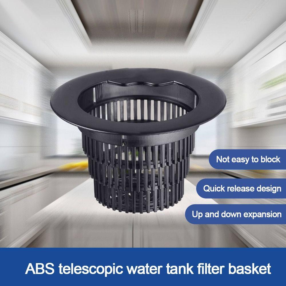 

Anti-blocking Kitchen Sink Strainer Floor Drain Plug Food Waste Catcher Durable Drain Filter чорний