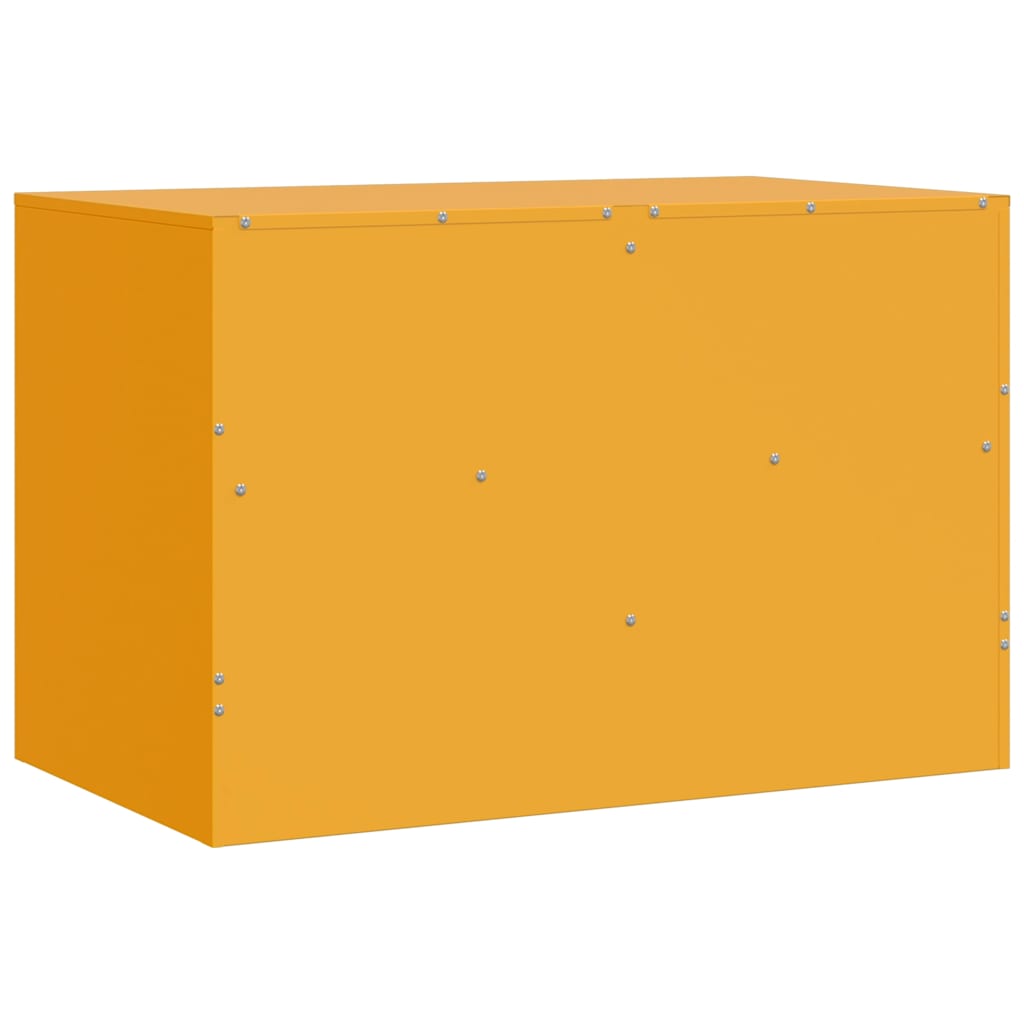 TV Cabinets 2 Pcs Mustard Yellow 67 X 39 X 44 Cm Steel