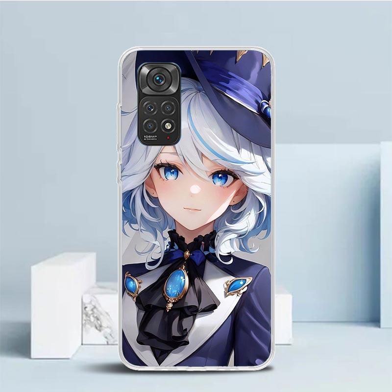 Genshin Impact Furina Soft Cover for Xiaomi Redmi Note 15 14 13 12 Pro Plus Phone Case 14S 11S 11T 11E 10S 10 4G Pattern Shell R