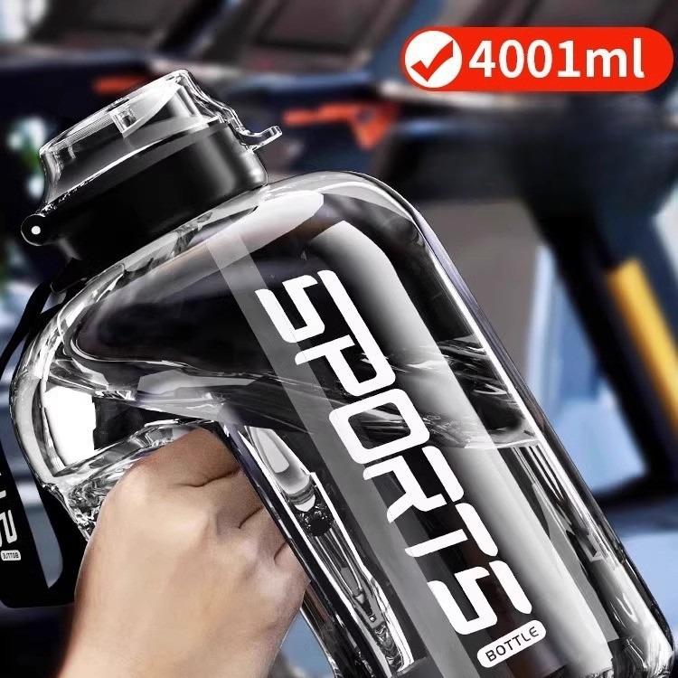 1.7L/2.7L Fitness Cup Drinking Bottle Large Capacity Portable PC Sports Water with Straw Good-looking Student Drink Kettle