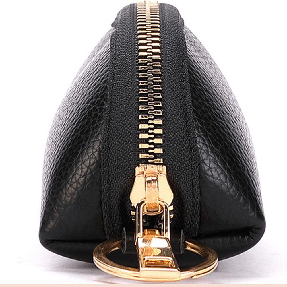 Fashion Car Key Storage Bag Simple Car Key Protect Cover Key Ring Zipper Key Holder Car