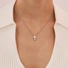 Europe and America Hot-Selling Engravable Cross Necklace for Men and Women, Couple's Pendant