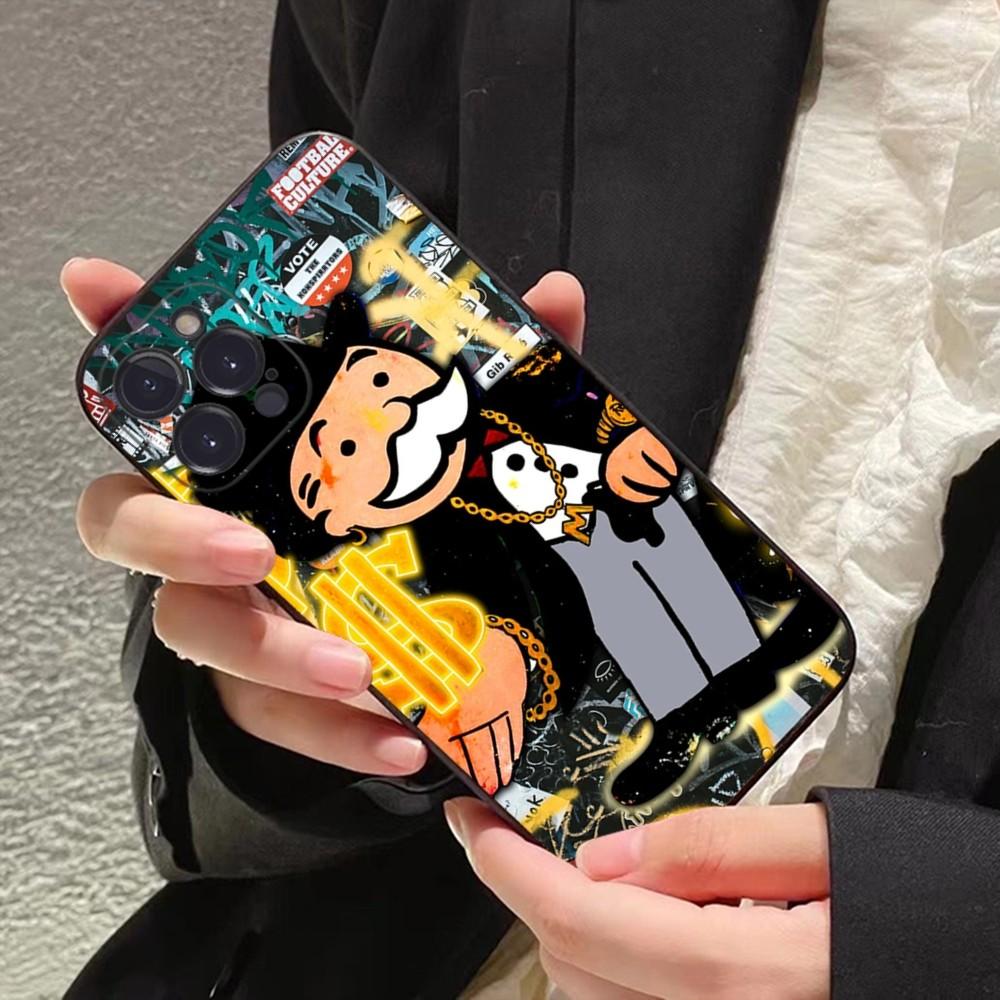 Cartoon Luxury Dollar MonopolyS Phone Case For iPhone 15 14 11 12 13 Mini Pro XS Max Cover 6 7 8 Plus X XR SE Funda Shell