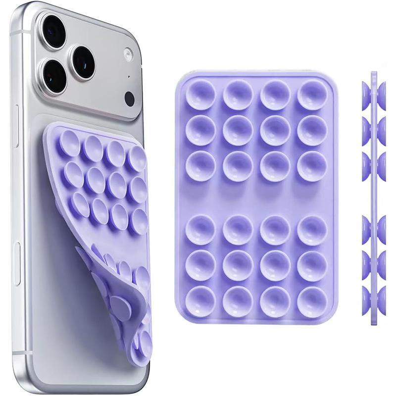 Multicolor Double Sided Silicone Suction Cup Pad Strong Adhesive Grip Reusable Washable Mat for Phone Car Desktop