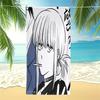 Tone Smoking Makima Anime Print Beach Towel Pool Towel Camping Towel Bath Towel Blanket for travel