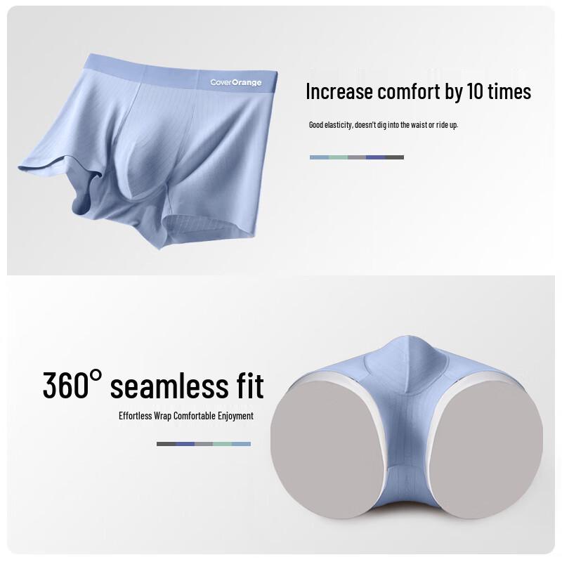 Men's Modal Boxer Briefs 3-Pack - Breathable & Antibacterial