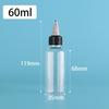 PET Jelly Bottle with Rotating Cap - Liquid Pigment Dropper, Refillable, Available in 60/80/100/200ml Sizes