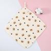 4-Layer Cotton Gauze Baby Towel - Soft, Class A, Small Square for Children and Kindergarten Use