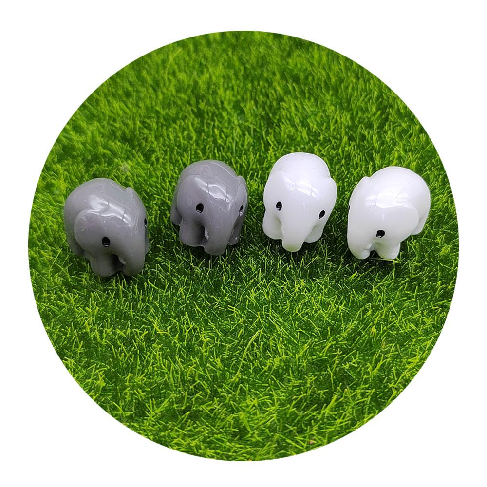DIY Kawaii Miniature Elephant Artificial Micro Landscape Accessory Small Ornaments Home Bonsai Decoration Resin Figurine Model
