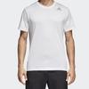 adidas T Shirts Men's White Crew Neck Moderate Straight Fit CW3928