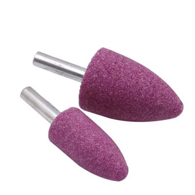 6mm Shank Red Corundum Conical Grinding Head For Metal Polishing And Rust Removal Polishing Head Wheel Head Abrasive Tools