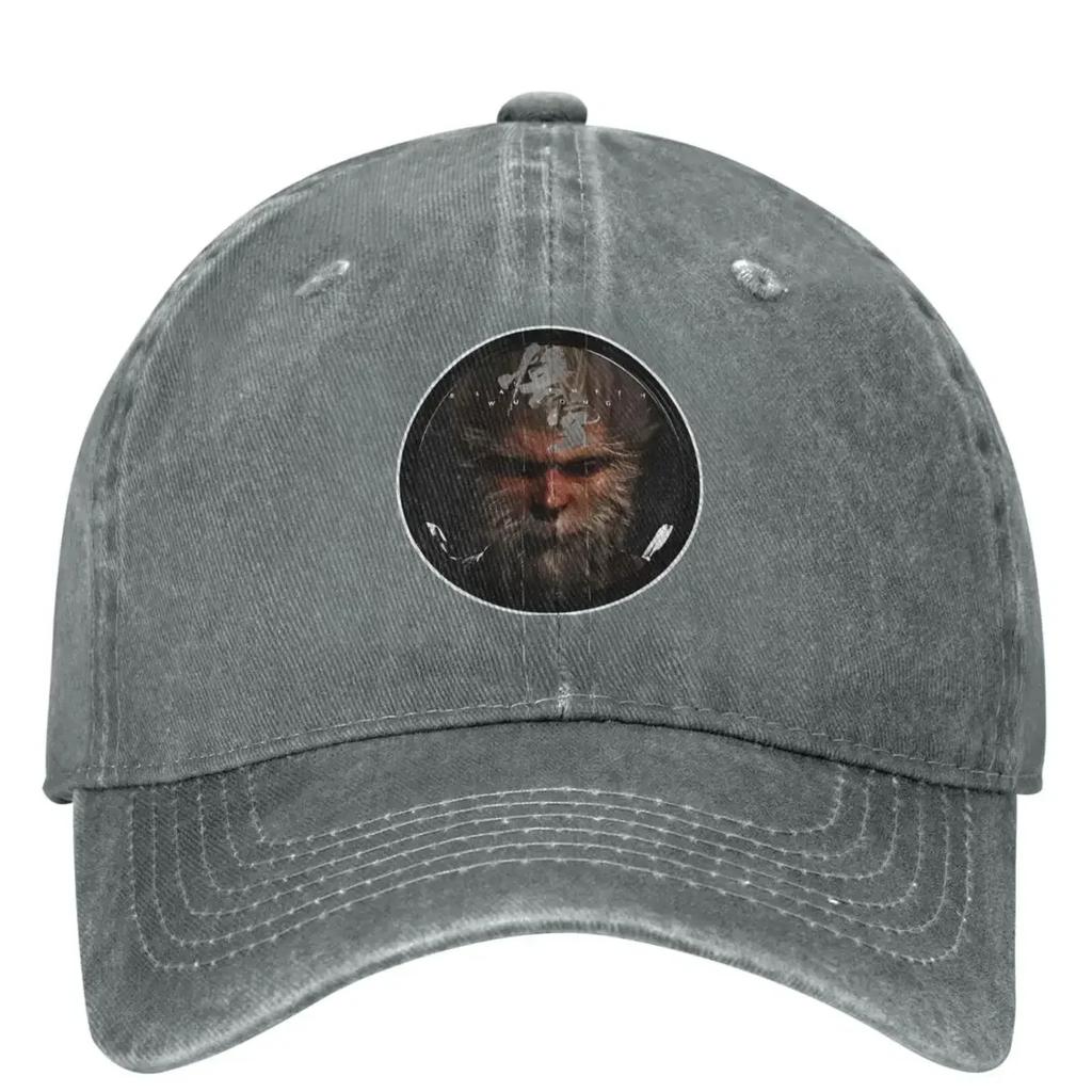 Black Myth Wukong Circle Denim Baseball Cap Outdoor Sport Hip Hop Dad Hats Summer FeUnisex Unisex Trendy SunProof Baseball Caps