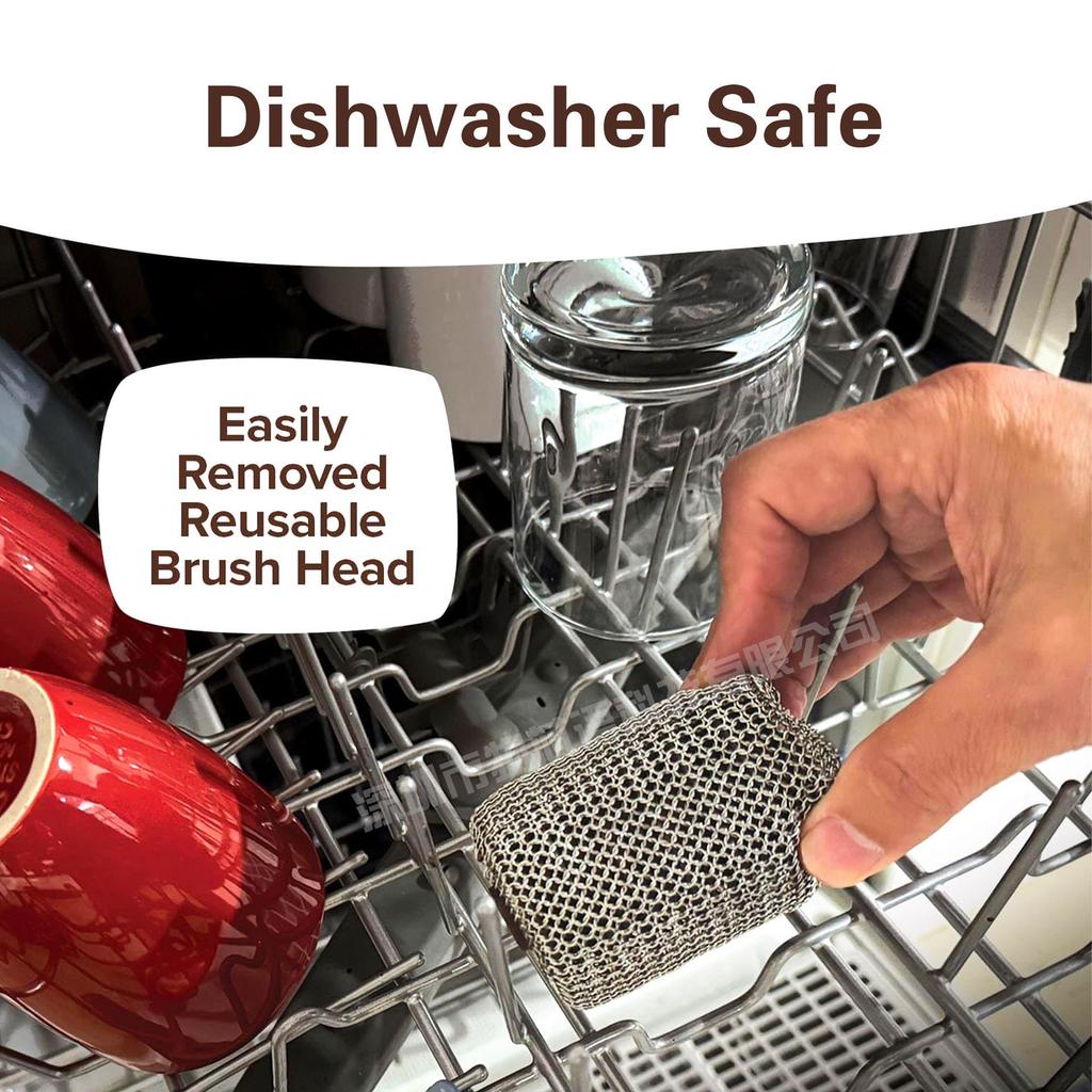 BBQ Borstel met RVS Roller, Borstelvrij, LED Lamp voor het Reinigen van Elektrische & BBQ Grills