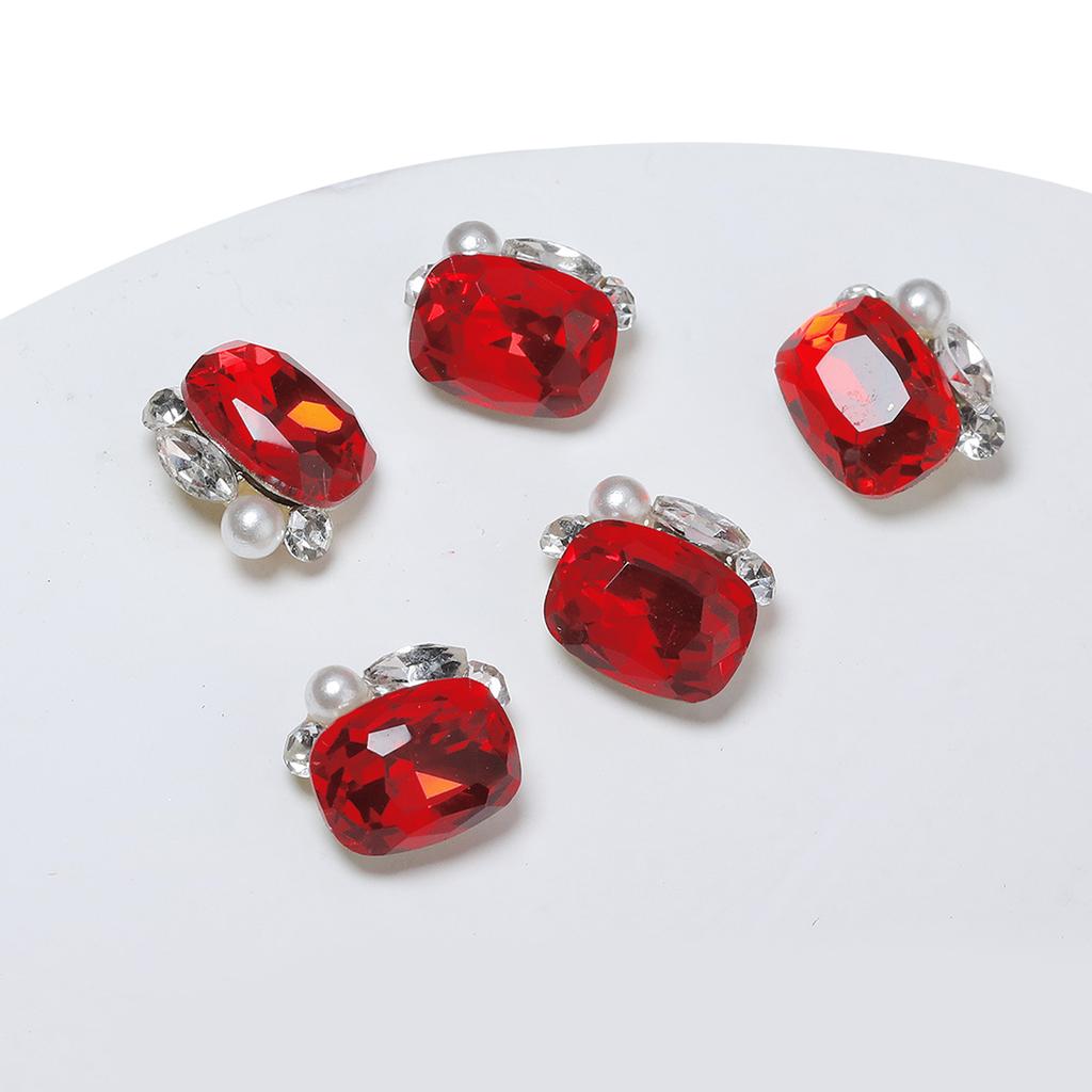 5 bucăți Nail Art Strass Decorație pentru manichiură DIY Adaugă modă unghiilor tale pentru femei și fete