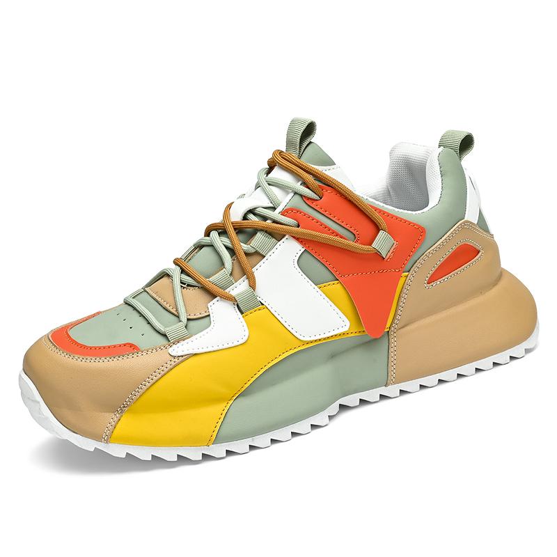 

Мужские кроссовки Trend Casual Sport Shoes For Men 2024 Мужские кроссовки British Style Sport Running Shoes Male 44 жёлтый