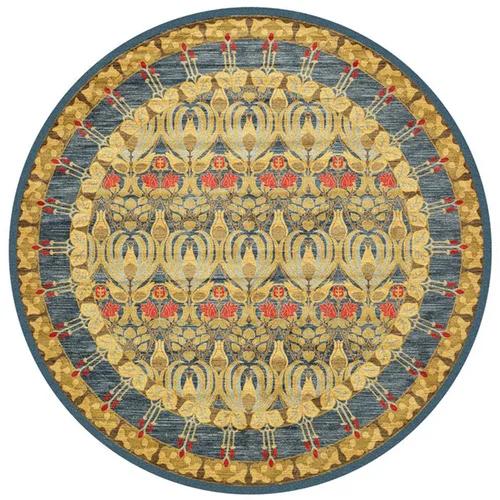 Persian Style Living Room Decoration Carpet Retro Round Rugs for Bedroom Home Chair Floor Mat Large Area Non-slip Washable Rug