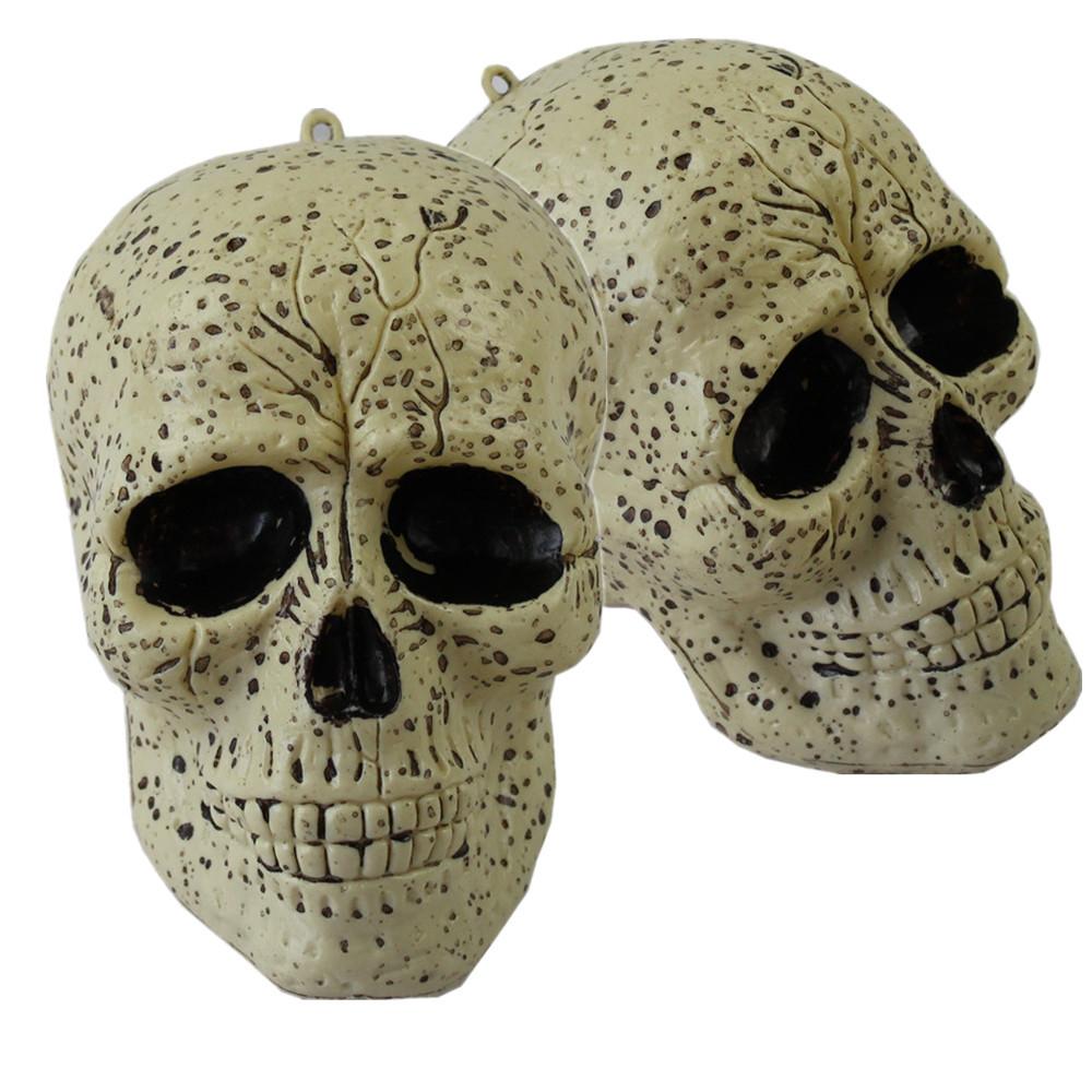 10,000 Halloween ghost festival decoration horror funny spoof trick trick prop plastic skull ornament