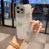 Applicable Iphone17Promax Bracelet Mobile Phone Case Apple 16Pro Butterfly 15 Rhinestone All-Inclusive Hard Case