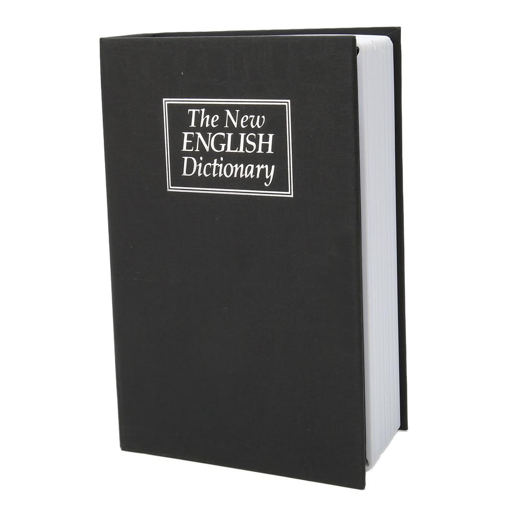 Caixa de Armazenamento Segura em Livro com Chaves Aço Inoxidável Secreta Oculta Formato de Livro Estojo para Casa Escritório Loja