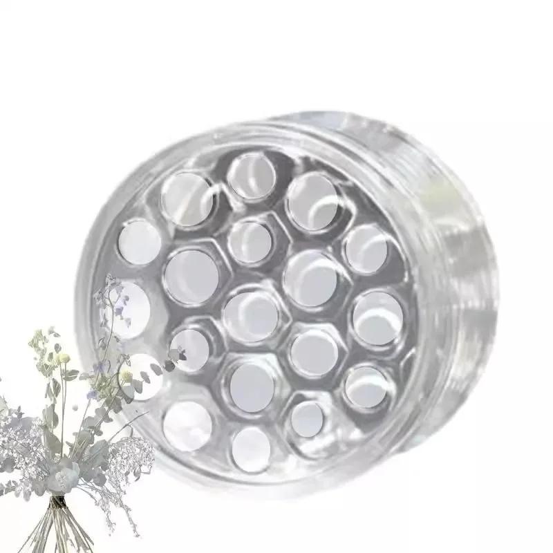 Transparenter Spiral-Ikebana-Stielhalter Kunststoff-Bouquet Floral-Arrangierer Spiral-Blumenstielhalter DIY-Arrangementhalter