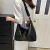 Stylish Large Capacity Tote Bag For Women Elegant Shoulder Sling Purse In Black White Brown