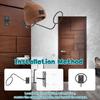 4 Pcs Metal Cowboy Hat Rack Wall Mounted Cap Display Holder Decorative Cowboy Hat Holder for Home Apartment Dormitory