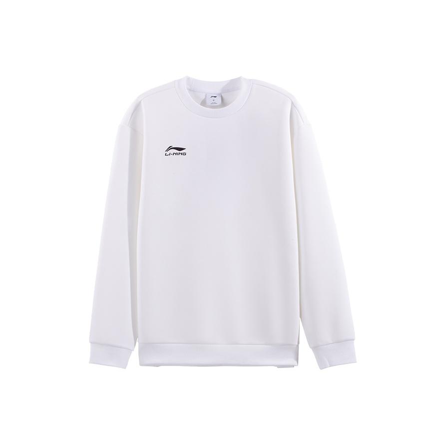 Li-Ning Versatile Simple Round Neck Letter Print Casual Loose Comfortable Sweatshirt Unisex sweatshirt AWDVG85-2