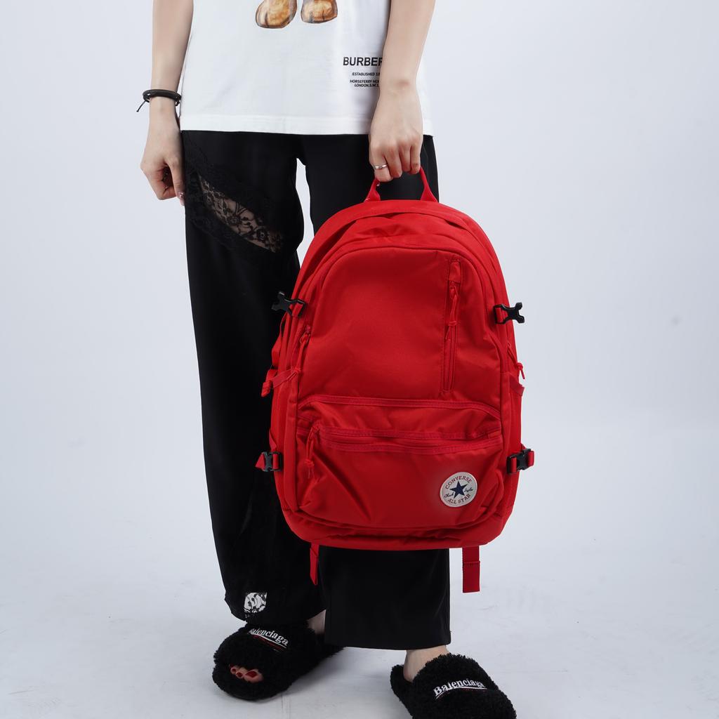 New Converse Mochila Straight Edge Backpack Red 10021138-610