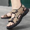Sandals men's 2025 summer explosion wearing teenagers beach sandals non-slip wear trend driving outdoor men's shoes