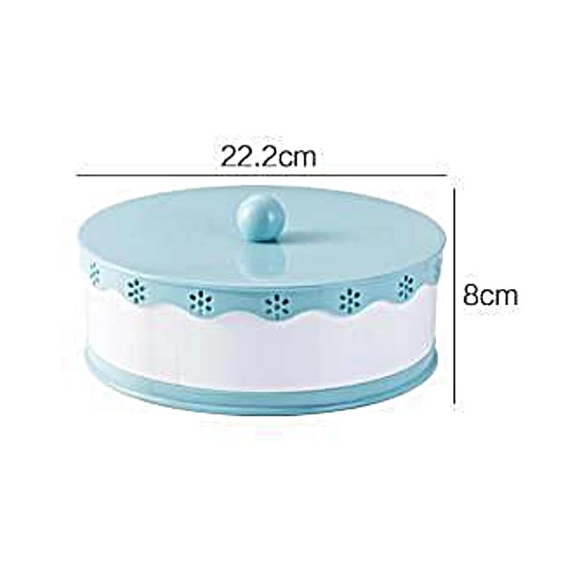 Household Snacks Serving Tray with Lid Multi Sectional Snack Bowls Food Container Box for Storing Dried Fruit Nuts Candy Cookies